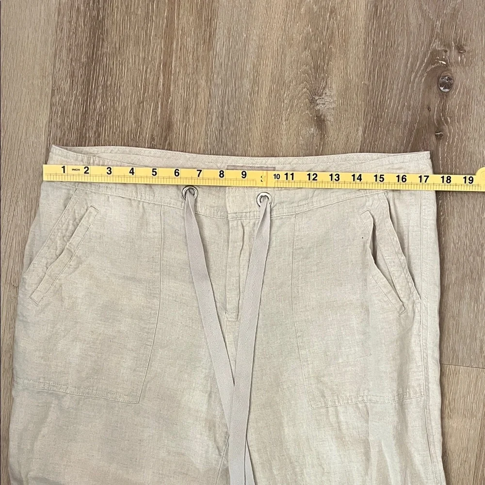Banana Republic Cream Linen Pants
